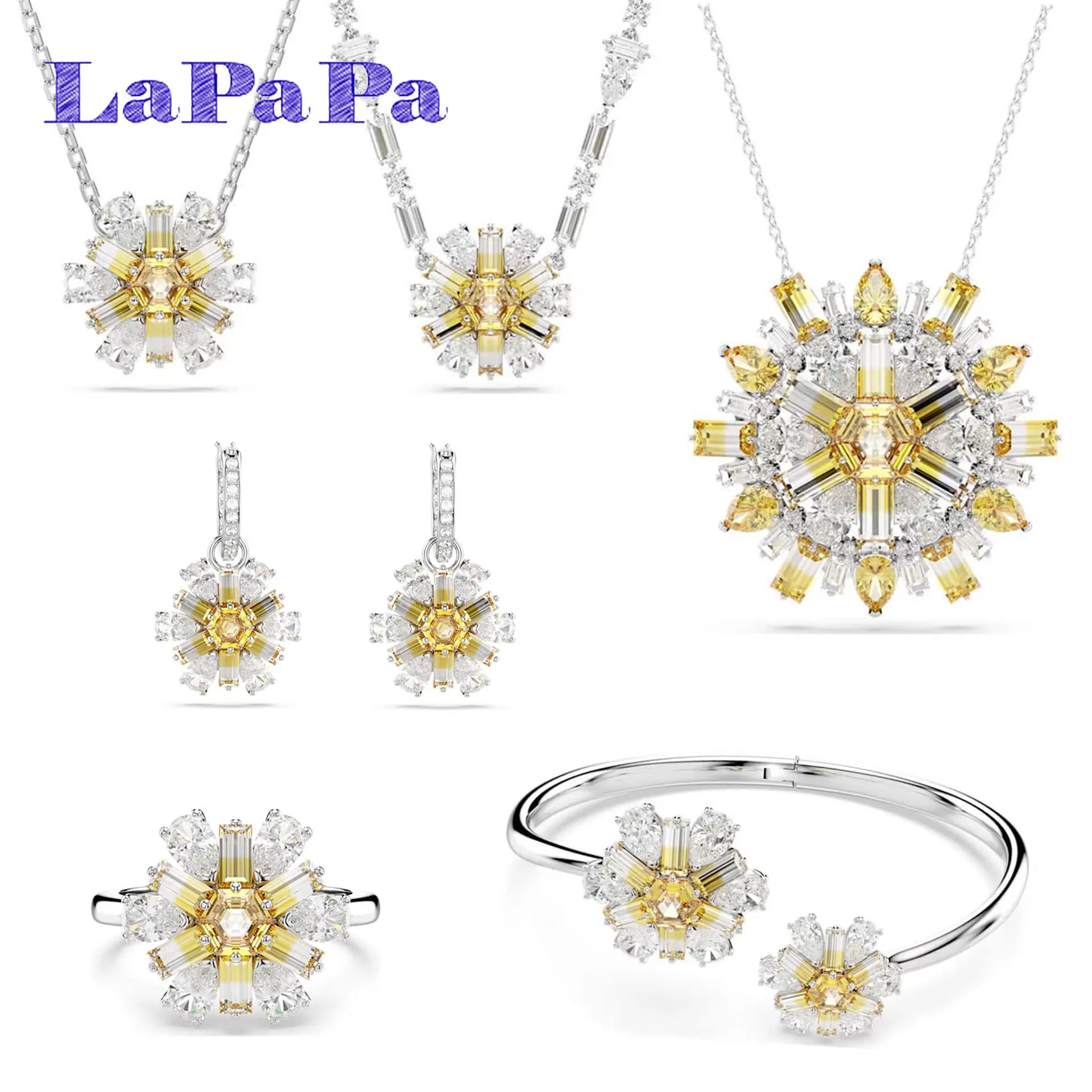 2025 originale Summer Sunshine set di gioielli squisiti da donna moda girasole collana orecchini braccialetto anello regalo commemorativo