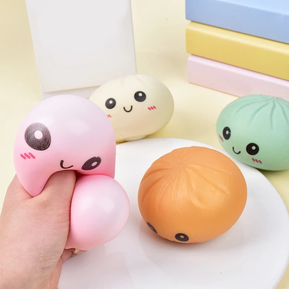 Giocattolo Squishy Arcobaleno-Gnocco Rilascio Antistress Mano Rilassamento Giocattolo Squishy Agitarsi Giocattolo Spremibile Rimbalzo Rallentante Morbido per Bambini Adulti