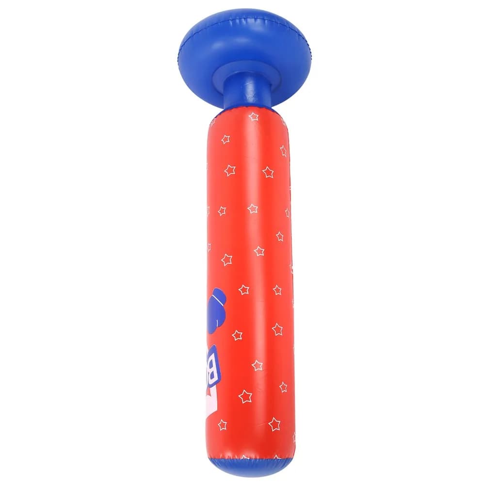 PVC Punching Bag Inflatable Weighted Base Freestanding Boxing Bag Freestanding Cylindrical Boxing Training Home Exercise