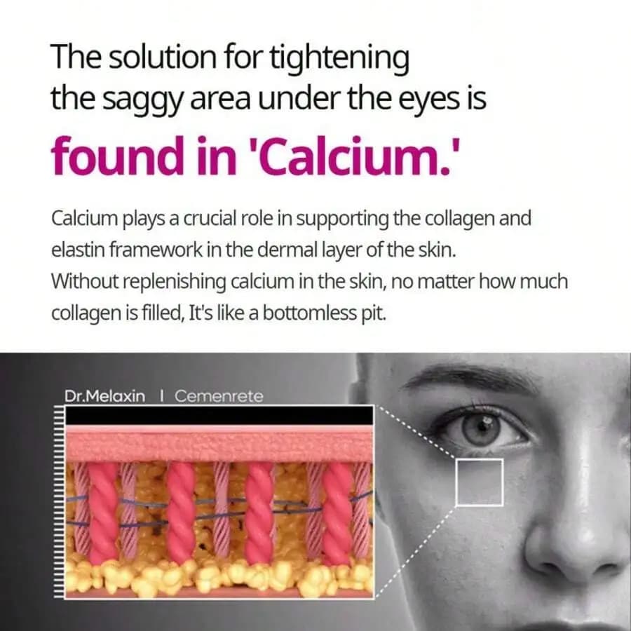 Crema Viso Rassodante Intensa al Calcio e Cemenrete con Collagene ed Elastina, Effetto Lifting e Volumizzante per Pelle Rilassata