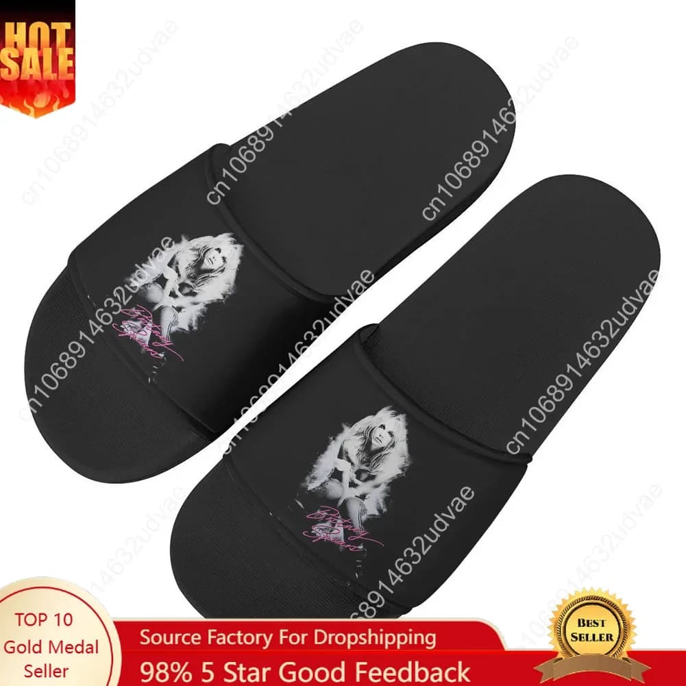 B-Britneys S-Spears Sandals, House Shoes, Water Shoes for Men, Women and Teenagers, Custom Sandals for Bath and Beach