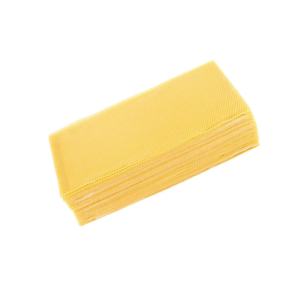 Fogli di cera d'api naturale 415x195mm per progetti fai-da-te di candele e per fondazioni per arnie, cera pura sostenibile, 30 pezzi