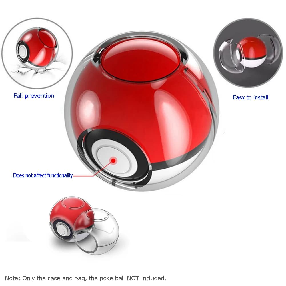 Custodia Protettiva Trasparente in PC Antiurto e Antigraffio per Nintendo Switch Poke Ball Plus