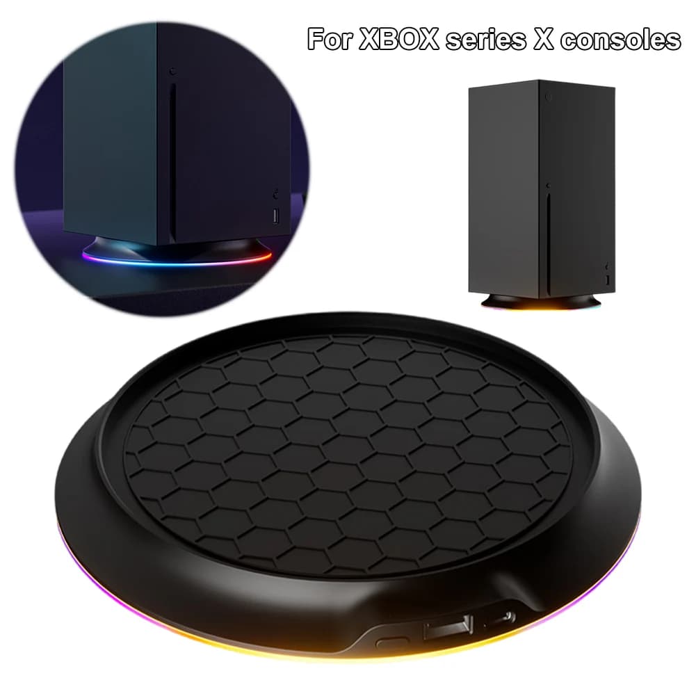 Supporto di Raffreddamento Verticale per Console Xbox Series X con Porta USB 2.0, Stazione di Raffreddamento RGB, Accessori per Giochi