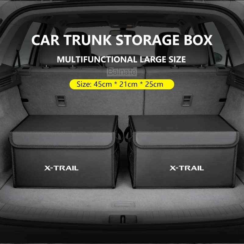 For NISSAN X-TRAIL T32 T33 2014-2025, Car Trunk Foldable Storage Box, Large Capacity Storage Auto Interior Storage Accessories