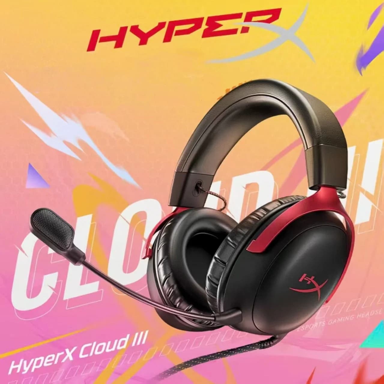 HyperX Cloud 3 III Wired Gaming Headphones with Audio Microphone DTS/support HyperX Software USB Play Headphones for PC PS Xbox Switch