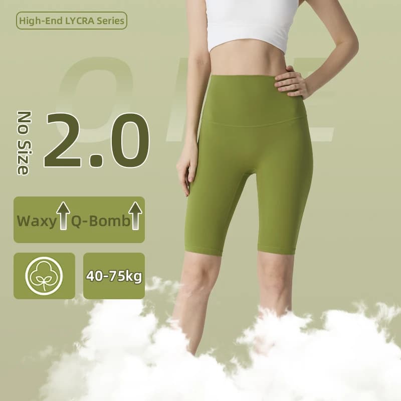 Women's short sports shorts Yoga shorts Squirt-proof high waist fitness shorts Gym shorts for fast drying cycling workout