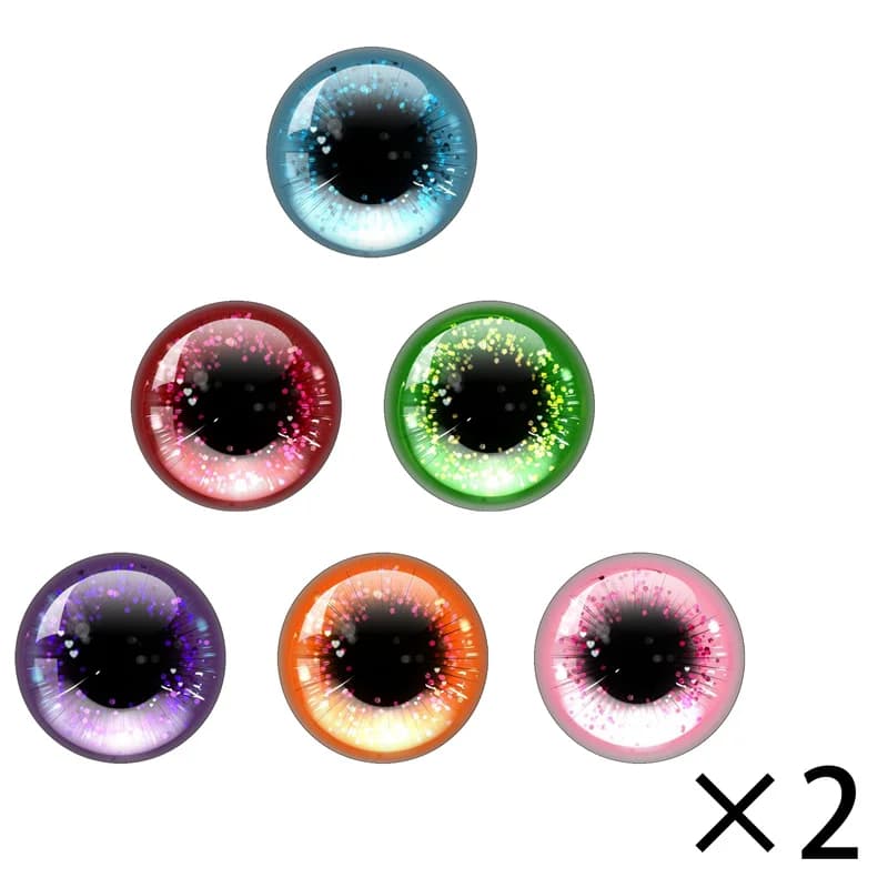 Blyth Doll BJD Toy Anime Doll Glass Eyes Cabochons Round 14MM Ultrathin Dragon Cat Eye Toys DIY Jewelry Accessory MIX Pupil