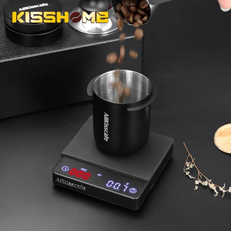 AliKisscafe Coffee Scale Digital Weight Electronic Measuring Scales High Precision Rechargeable Kitchen Accessories Barista Tool