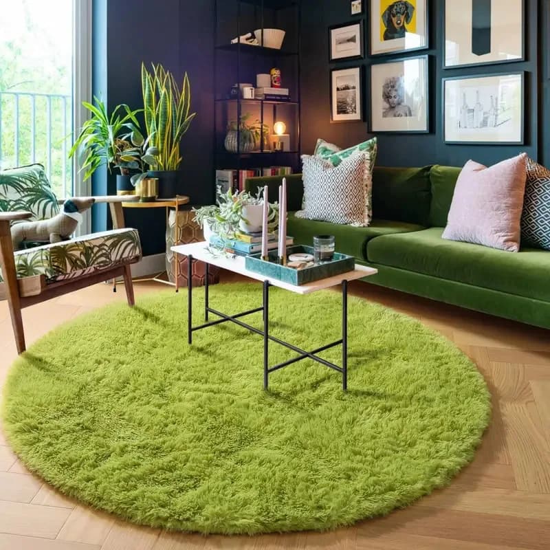 VIKAMA soft and comfortable round carpet, for bedroom, living room, home decoration, decorative carpet for children's room, home decoration
