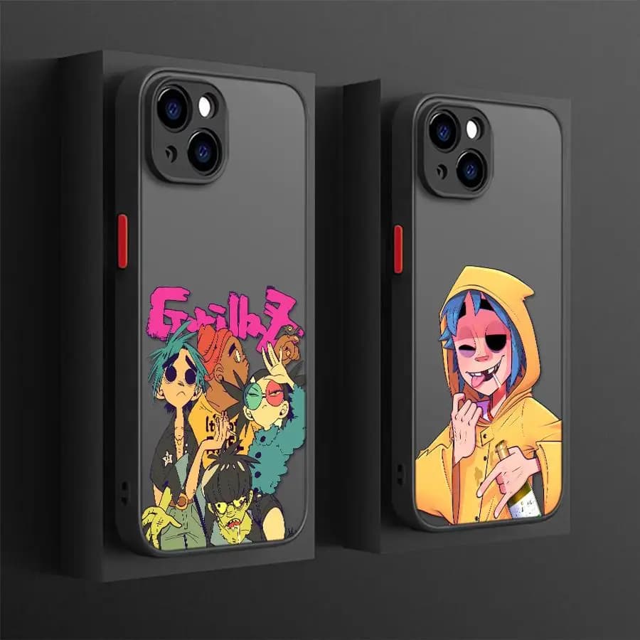 Custodia per iPhone 7 8 16e 11 15 16 Plus 17 Air XS 12 13 14 Pro Max Cover posteriore per telefono Personaggi virtuali dei cartoni animati