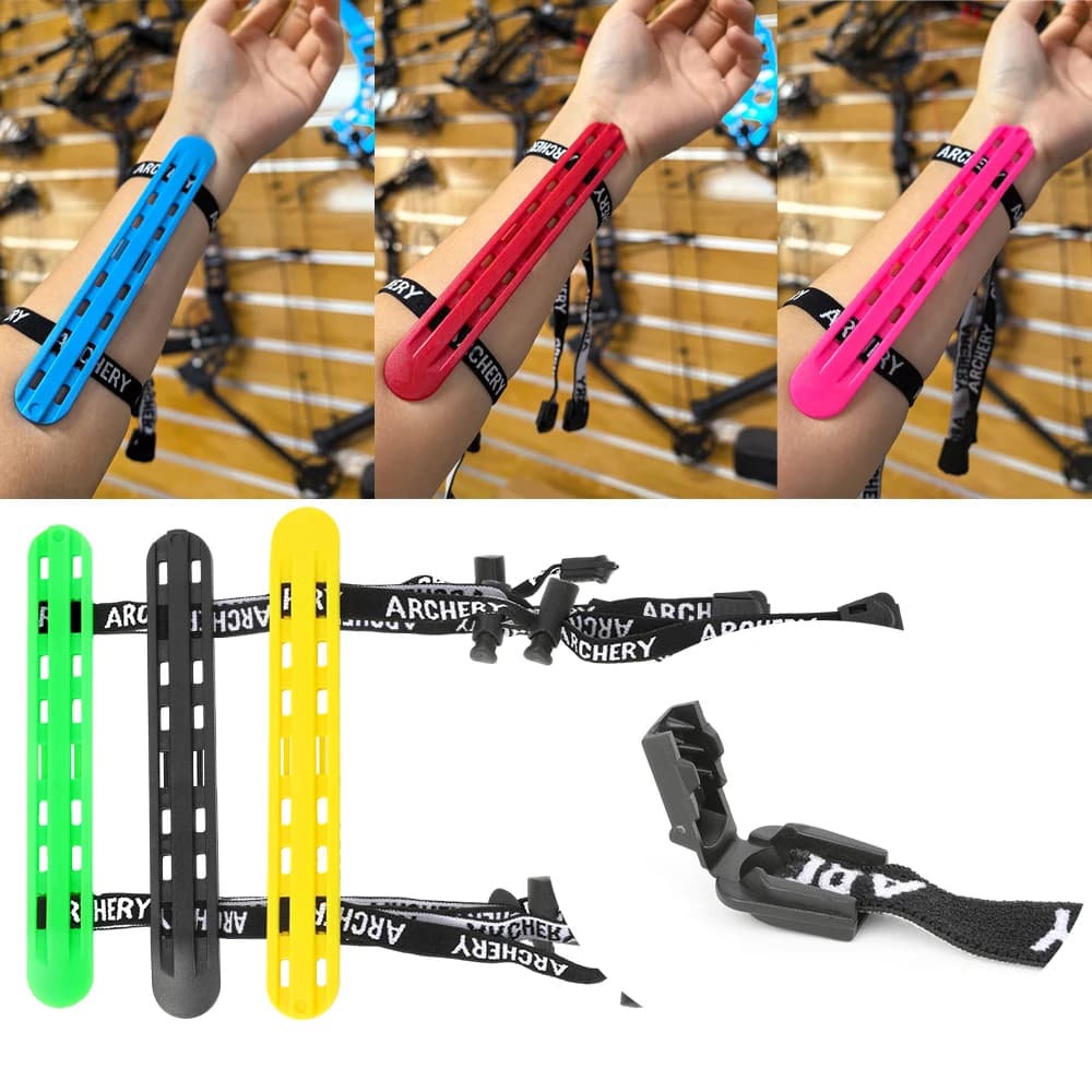 Archery Arm Guard Protective Gear Hard Plastic Shield for Left/Right Hand Targeting Shooting Arrow Training Portable Accessories