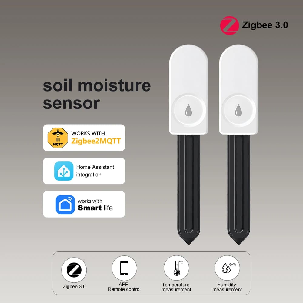 ZigBee Soil Moisture Tester Humidity Meter Farm Lawn Plants Flower Soil Monitor Sensor Hygrometer Convenient Gardening Tool