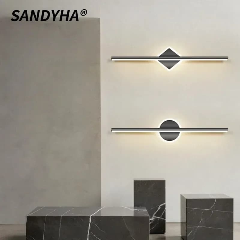 SANDYHA Moderno Semplice Specchio Faro Toilette Illuminazione Supplementare Lampada Da Parete Luci A LED Per Bagno Toilette Decorazione Della Casa