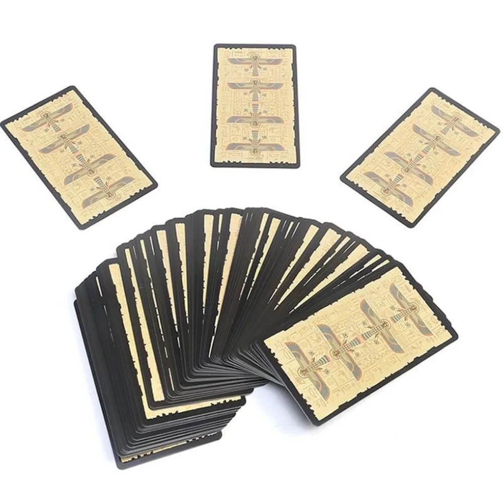 78 carte dei tarocchi egiziani carte Oracle per divinazione destino tarocchi timbratura gioco da tavolo resistente all'usura