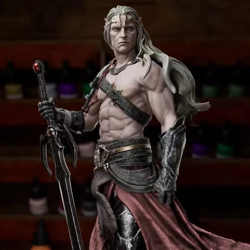 1/24 Bilancia Soldato In Resina Figura Modello di Montaggio Kit Guerriero Elric di Melnibone Giocattolo In Miniatura Smontato e Non Verniciato