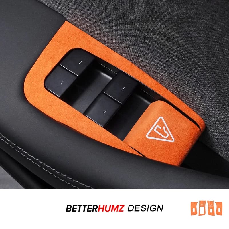 Per Tesla Model Y Juniper 2025-Modello 3 Highland 2024 Realizzato in Alcantara Finestra Ascensore Pannello Trim Adesivi Accessori interni auto