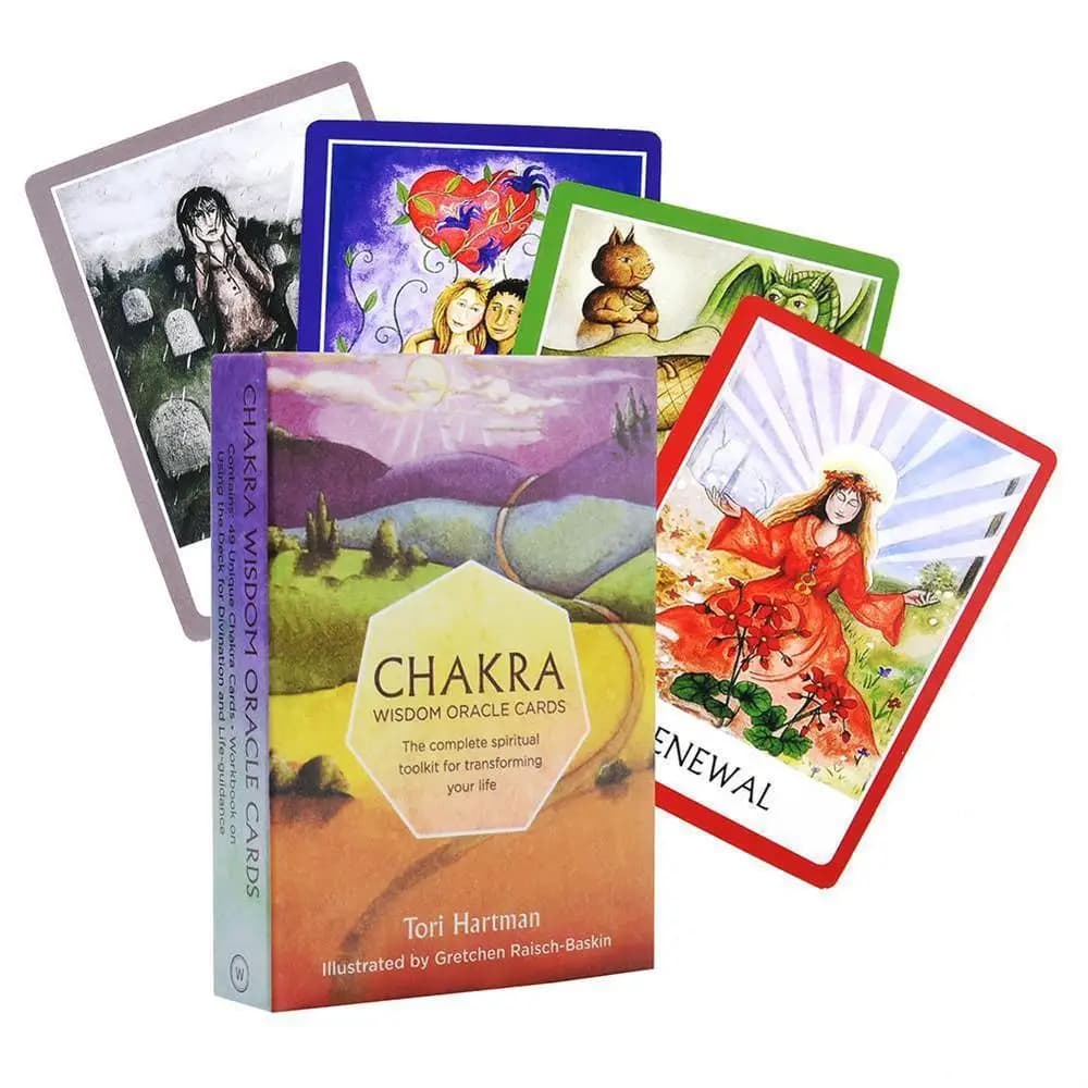 Carte dei tarocchi Chakra Wisdom Oracle Il kit di attrezzi spirituale completo per trasformare la tua vita