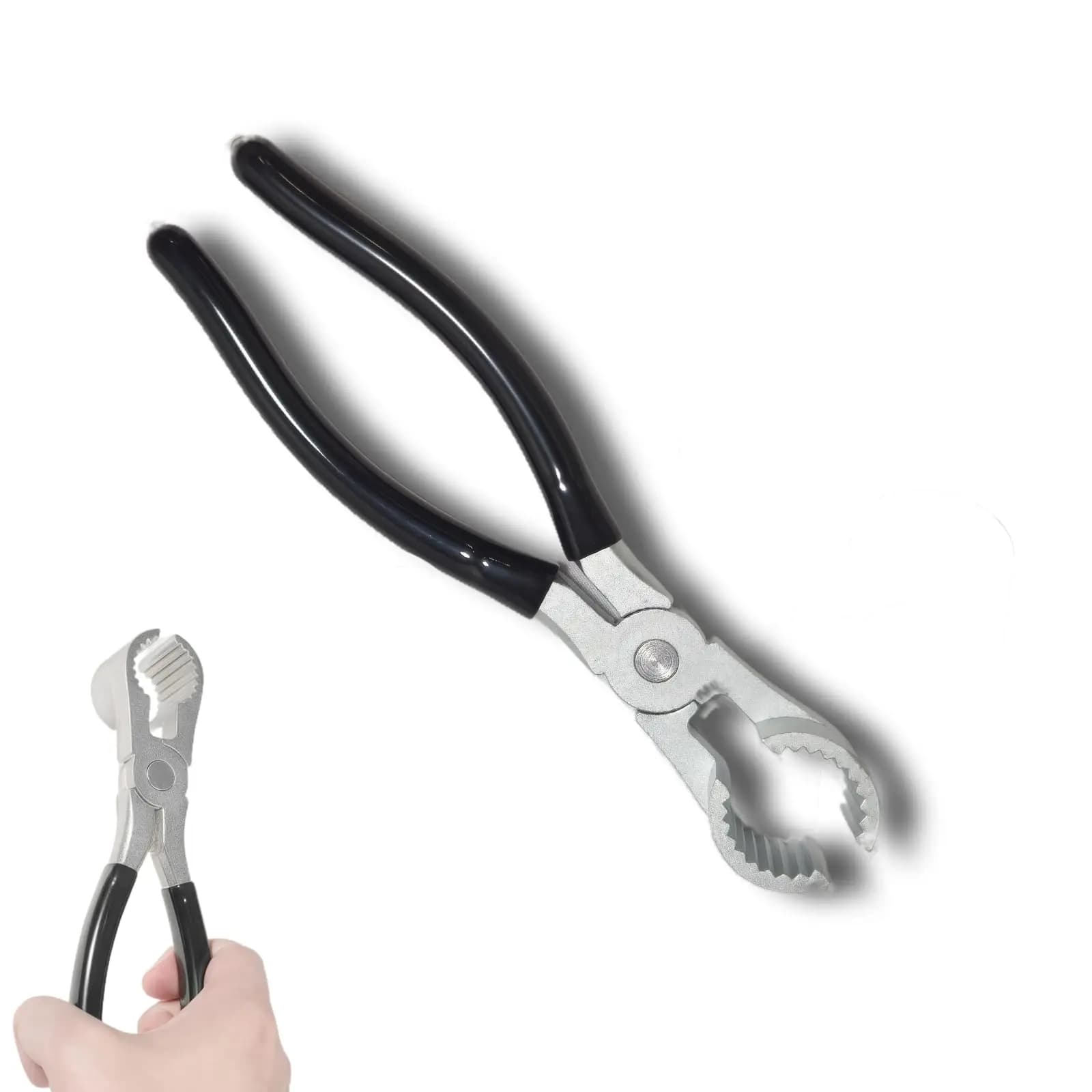 THP-1 20001120，Washer Hose Pliers and garden hose removal tool，black Handle | Zinc alloy hose pliers, anti slip, durable and corrosion-resistant, suitable for installing and disassembling most hoses
