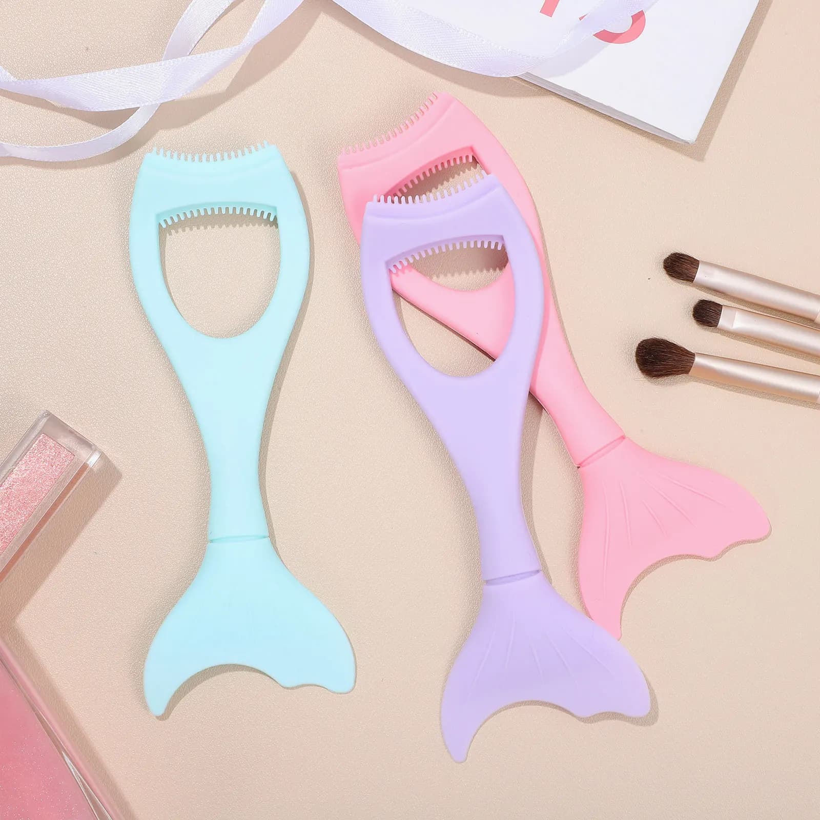 3Pcs Mascara Shield Eyelash Comb Guard Tool Applicator Reusable Makeup Accessory Mascara Shield