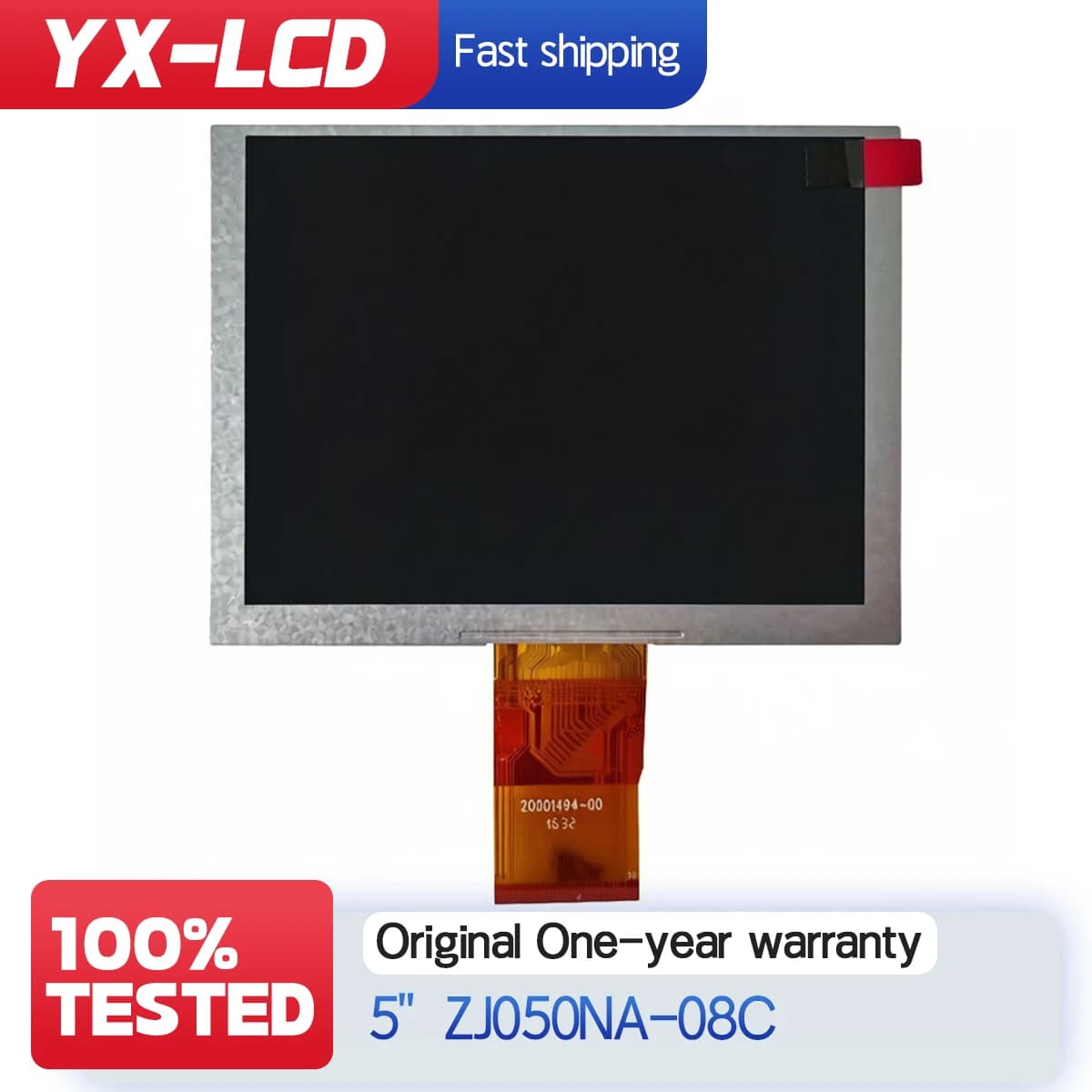 5 Inch 640x480 LCD Screen display panel ZJ050NA-08C TFT LCD Screen industrial control car dashboard