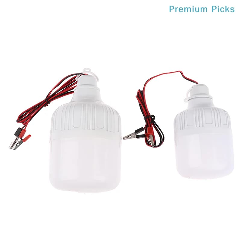 12v LED Lamp Portable Led Bulb 3W 5W 7W 9W 12W 20W 30W Outdoor Camp Tent Night Fishing Hanging Light Emergency Cold White