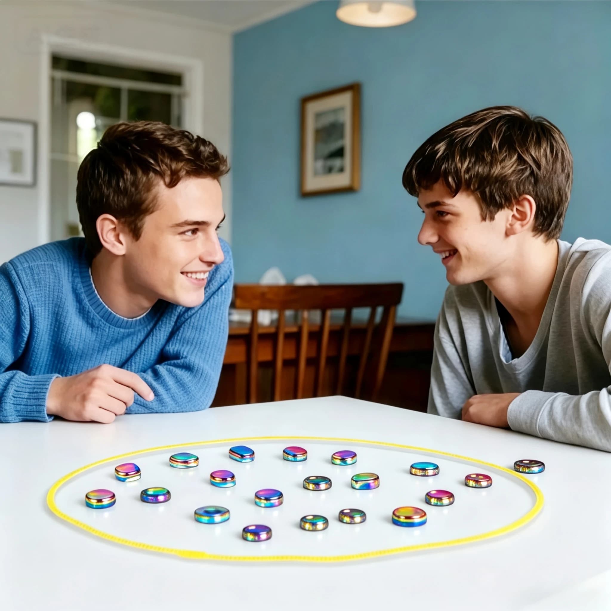 20/30 Pieces, Colored Magnetic Chess, Magnetic Chess Game, Magnetic Chess Game with Stones, Magnetic Chess Game with Rocks, Magn