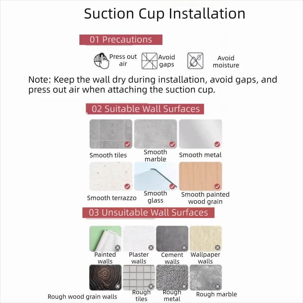 Support for Non-Standing Suction Cup Hair Dryer, Spare Parts, Reusable, for Salone