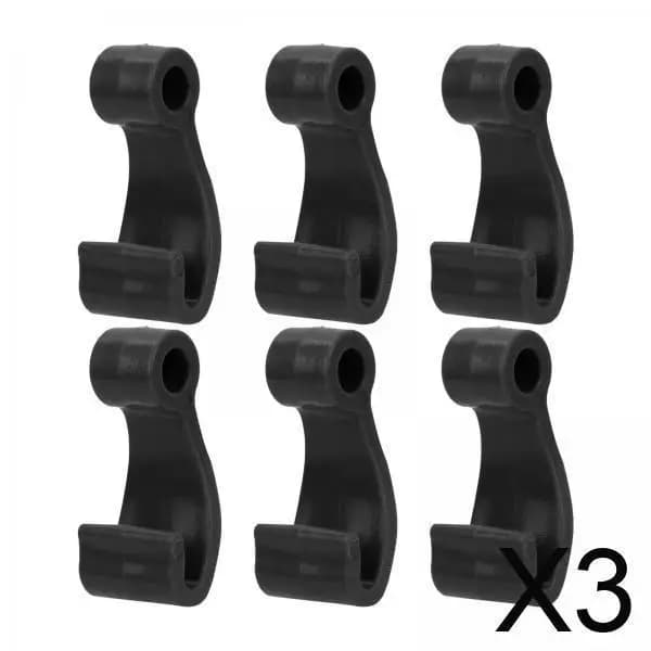 Gancio a forma di J per kayak in nylon Gancio di ancoraggio in plastica ABS nera Accessorio per corda per barca per barche e paddle