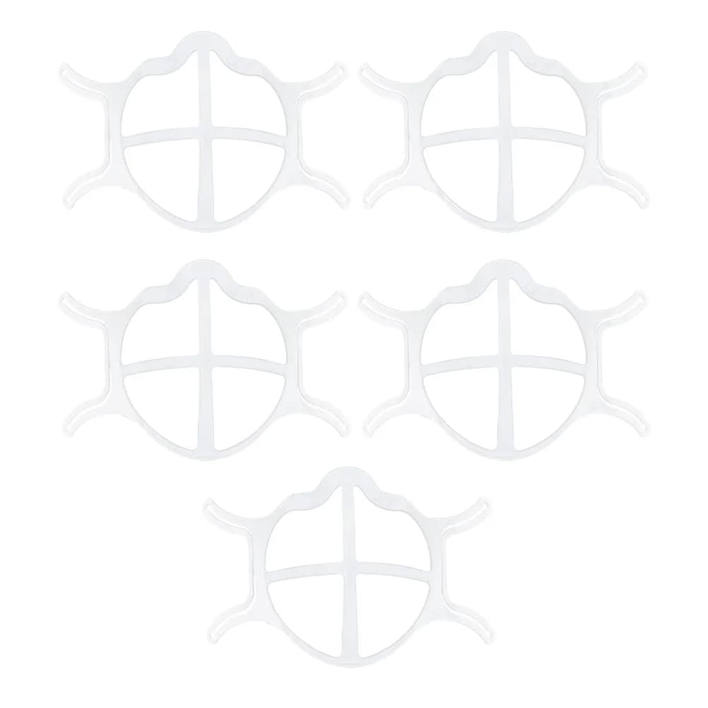 5 pezzi staffa in silicone inserto 3D maschera telaio interno protezione per la bocca non soffocante supporto per maschera traspirante per il comfort estivo