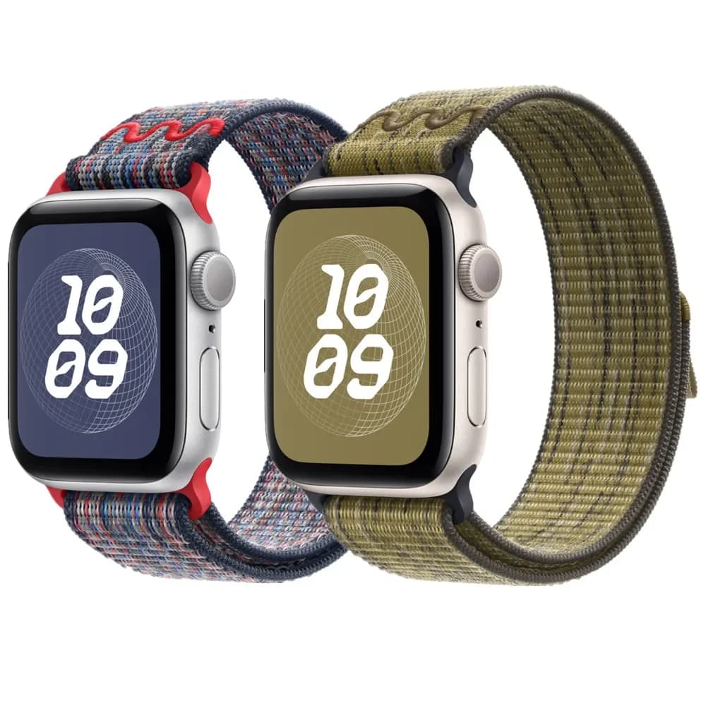 Cinturino Sportivo in Nylon per Apple Watch 46mm, Bracciale Nike Loop per iWatch S10 9 8 7 6 5 4 3 SE2 Ultra 2 49mm 45mm 44mm 41mm 42mm