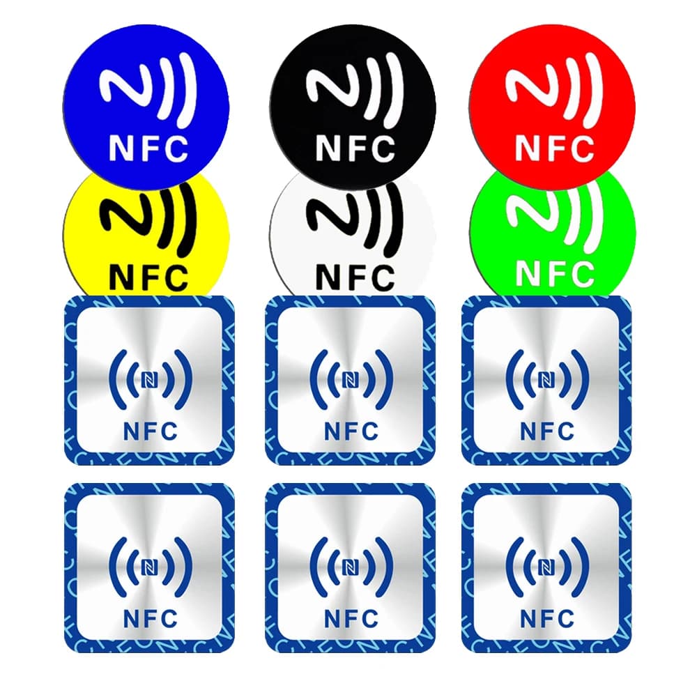 5YOA 6 pezzi NFC Tag RFID adesivi Ntag213 Ntag215 Ntag216 scelta rapida 13,56 MHz etichetta universale gettone ultraleggero per l'etichettatura della pattuglia