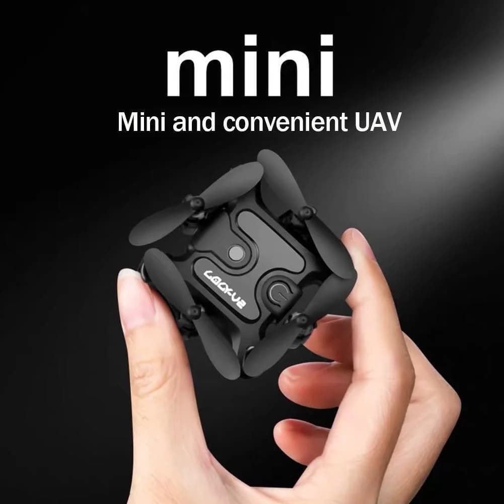 4DRC V2 Mini Drone HD Camera WiFi Fpv Pressione dell'aria Mantenimento dell'altitudine Nero e grigio Pieghevole Quadcopter RC Drone Giocattolo