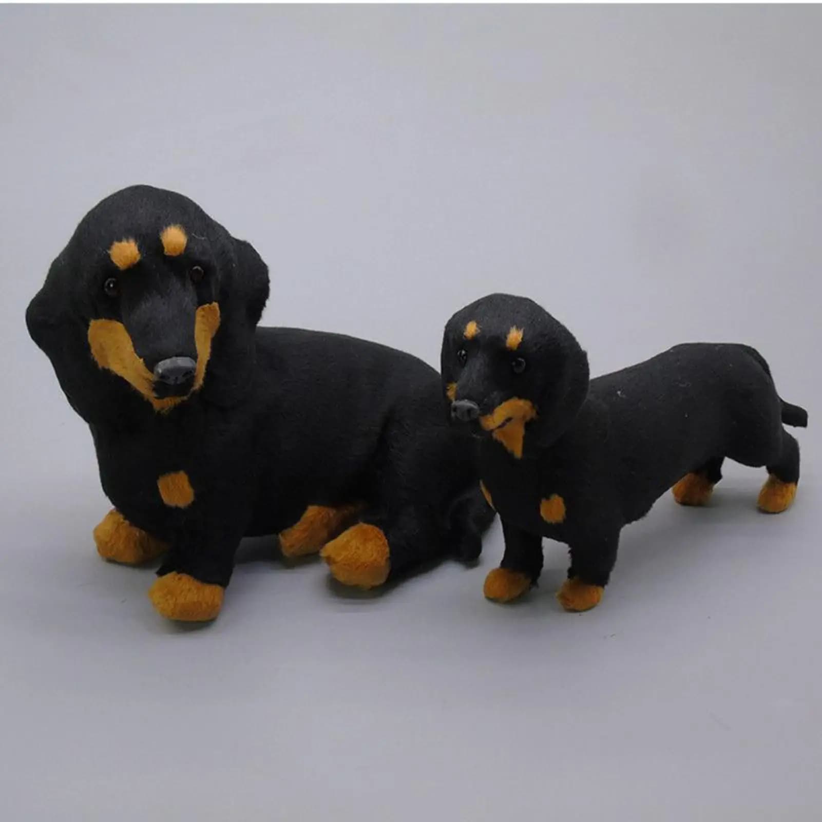 Dachshund Plush Toy Long Body Dog Stuffed Animal Cute Realistic Dog Plushie Soft Sausage Dog Toys Gift for Birthday Christmas