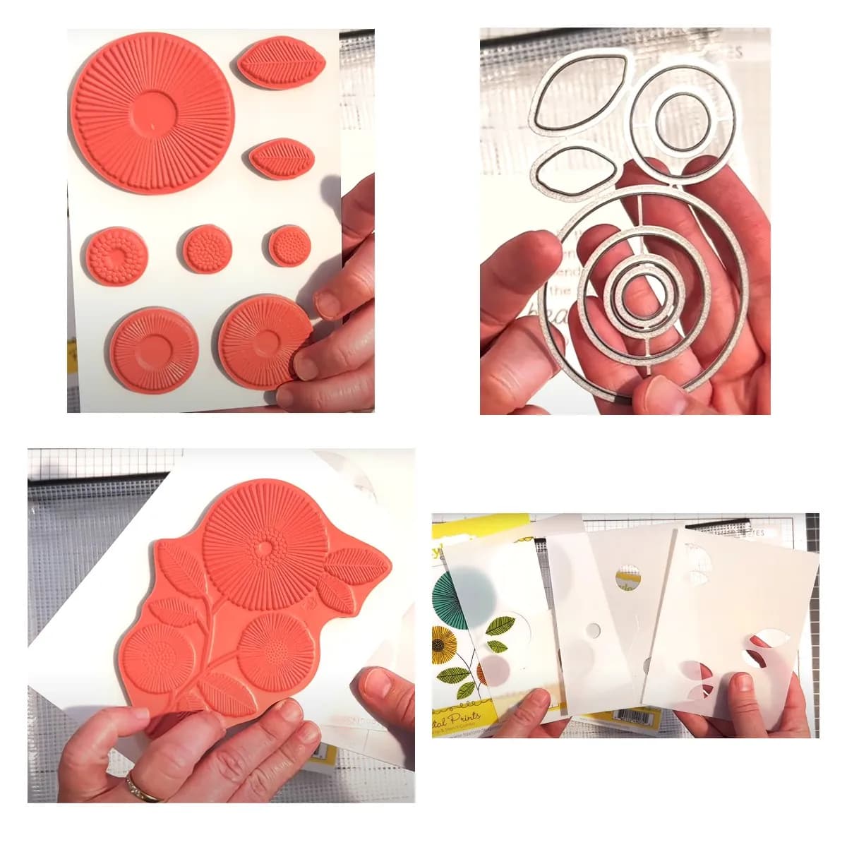 Petal Prints Cardmaking Kit Metal Cutting Dies Stamps Stencil Cut DIY Scrapbooking Handmade Greeting Cards