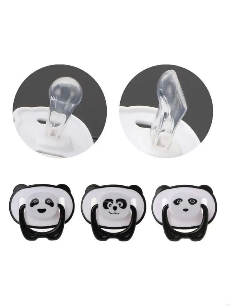 Succhietti placati Ciucci rotondi e piatti in silicone alimentare per bambini L8RB