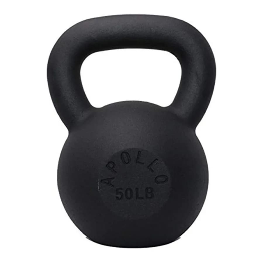 Kettlebell in ghisa massiccia da 50 libbre, ideale per allenamento di forza e sviluppo muscolare, supporto per il ritiro e la consegna a domicilio, uso quotidiano.