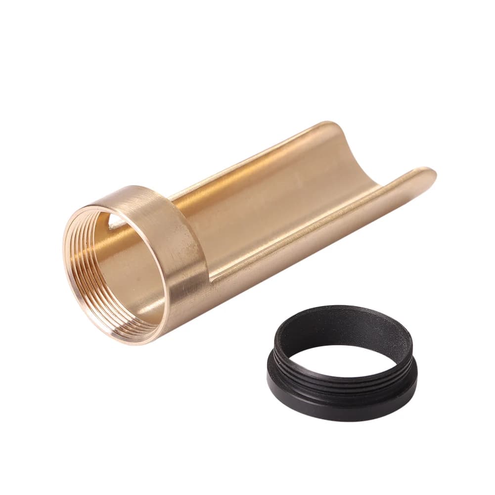 Barra scorrevole per chitarra semi-aperta con 2 anelli terminali Manicotto per dito in metallo Larghezza regolabile Scivolo liscio per chitarra Ukulele