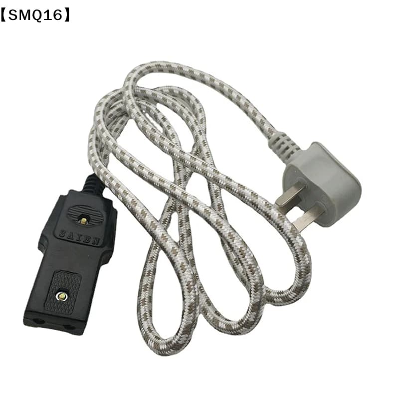Floral Wiring Old-fashioned Double-hole Two-hole Rectangular Plug Rice Cooker Pot Kettle Wok Two-hole Aluminum Power Cord【SMQ】