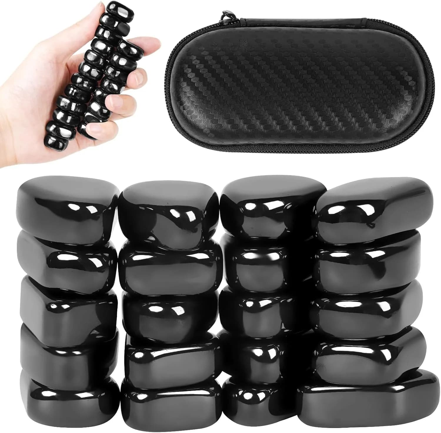 Pietre da gioco per scacchi magnetiche, giocattoli antistress antistress per adulti Pietra magnetica per adulti ADHD Autismo Adesivo per frigorifero Scrivania EDC