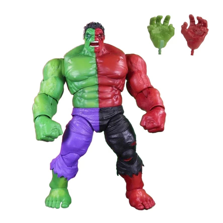 Marvel Legends Composto Rosso Verde Increciabile Hulk 8" Action Figure Allentate