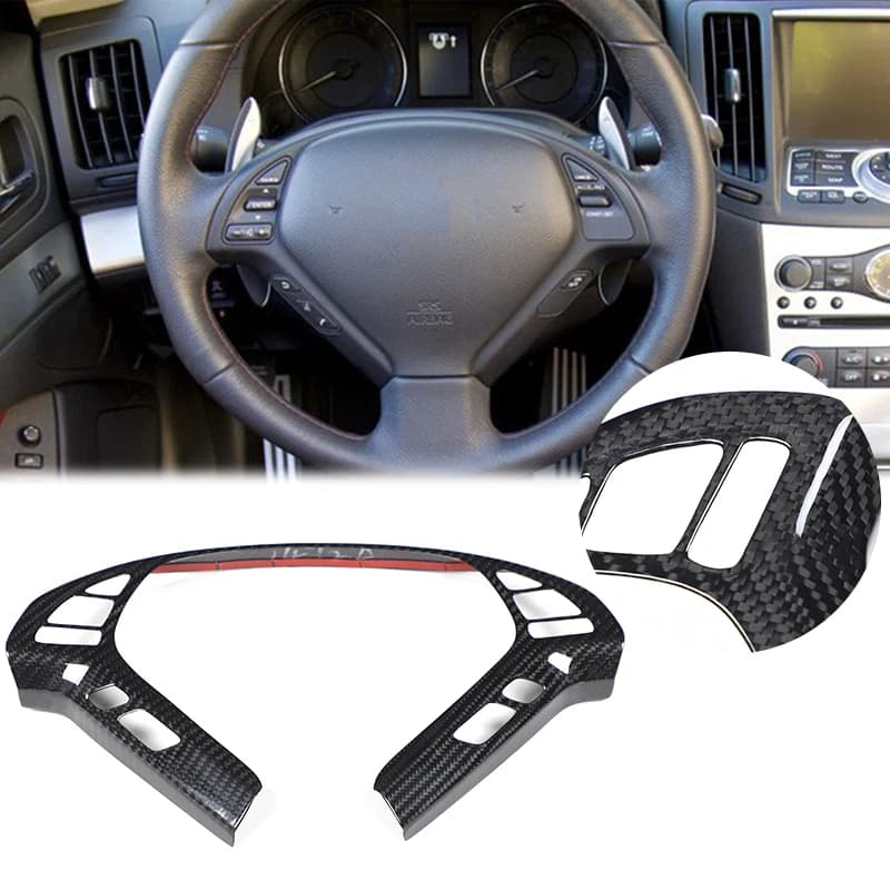 ABS Per Infiniti G37 G25 Q40 EX35 10-13 Volante Dell'automobile Pannello Decorazione Della Copertura Trim Adesivo Interni Accessori Auto