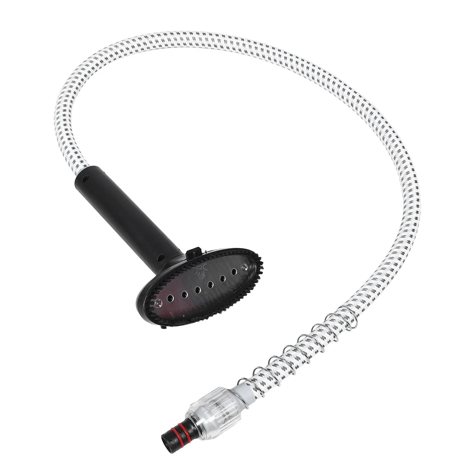 Garment Steamer Replacement Hose Metal Head Brush Attachment Clip Design Universal Compatibility Smooth Wrinkle Removal Clothes