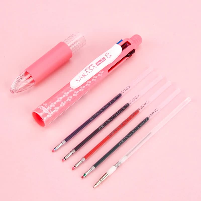 ZEBRA J4SA11 Penna gel multifunzionale a 4 colori e matita meccanica da 0,5 mm, note di classificazione degli esami degli studenti Cancelleria giapponese