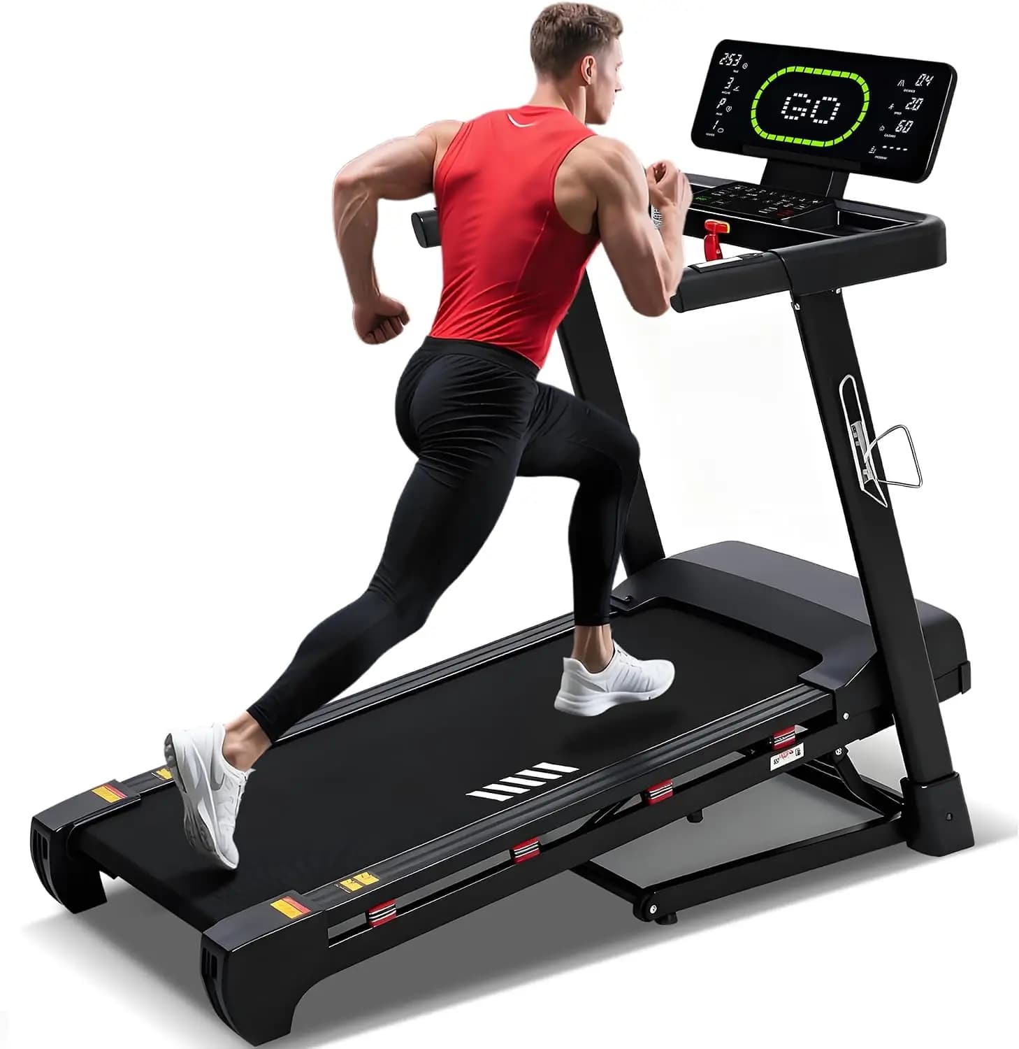 Heavy Duty Treadmill for Home, 20" Wide Deck, 20-Level Auto Incline | 500 LB Capacity, 4.5 HP, LED Display, Bluetooth Speaker & App