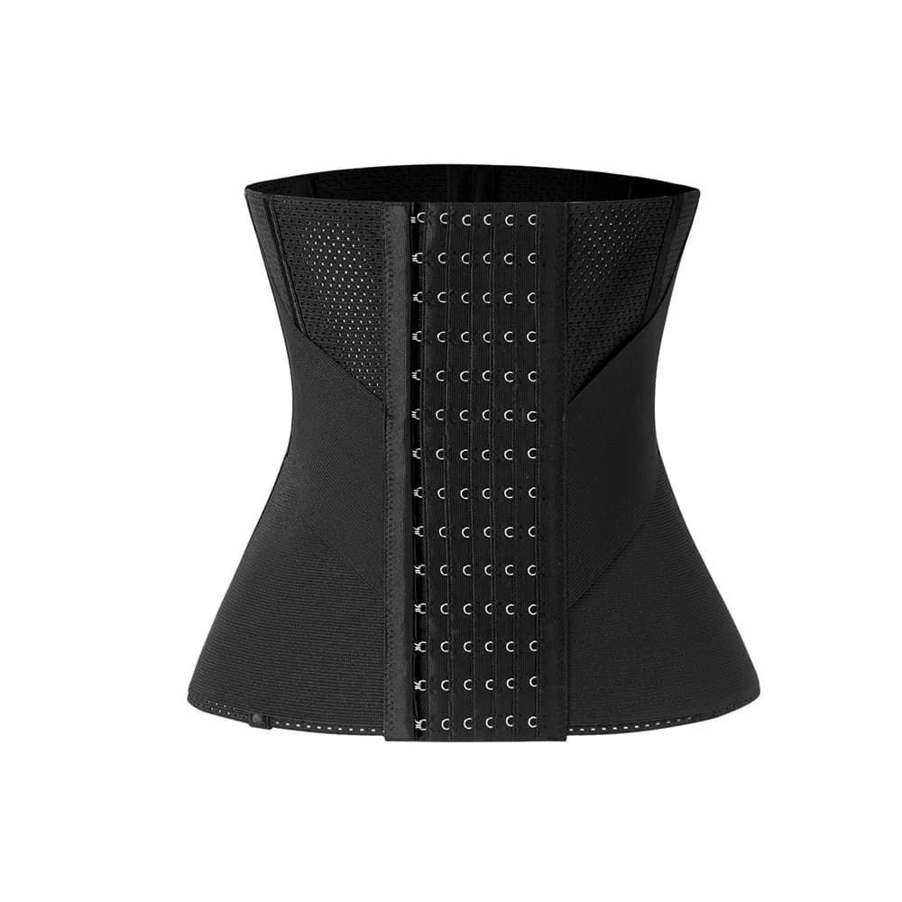 Corsetto Modellante Fajas Body Shaper da Donna, Cintura Contenitiva per la Vita e il Controllo della Pancia, 9 Stecche in Acciaio, 6 Ganci a Fila, Forte Compressione