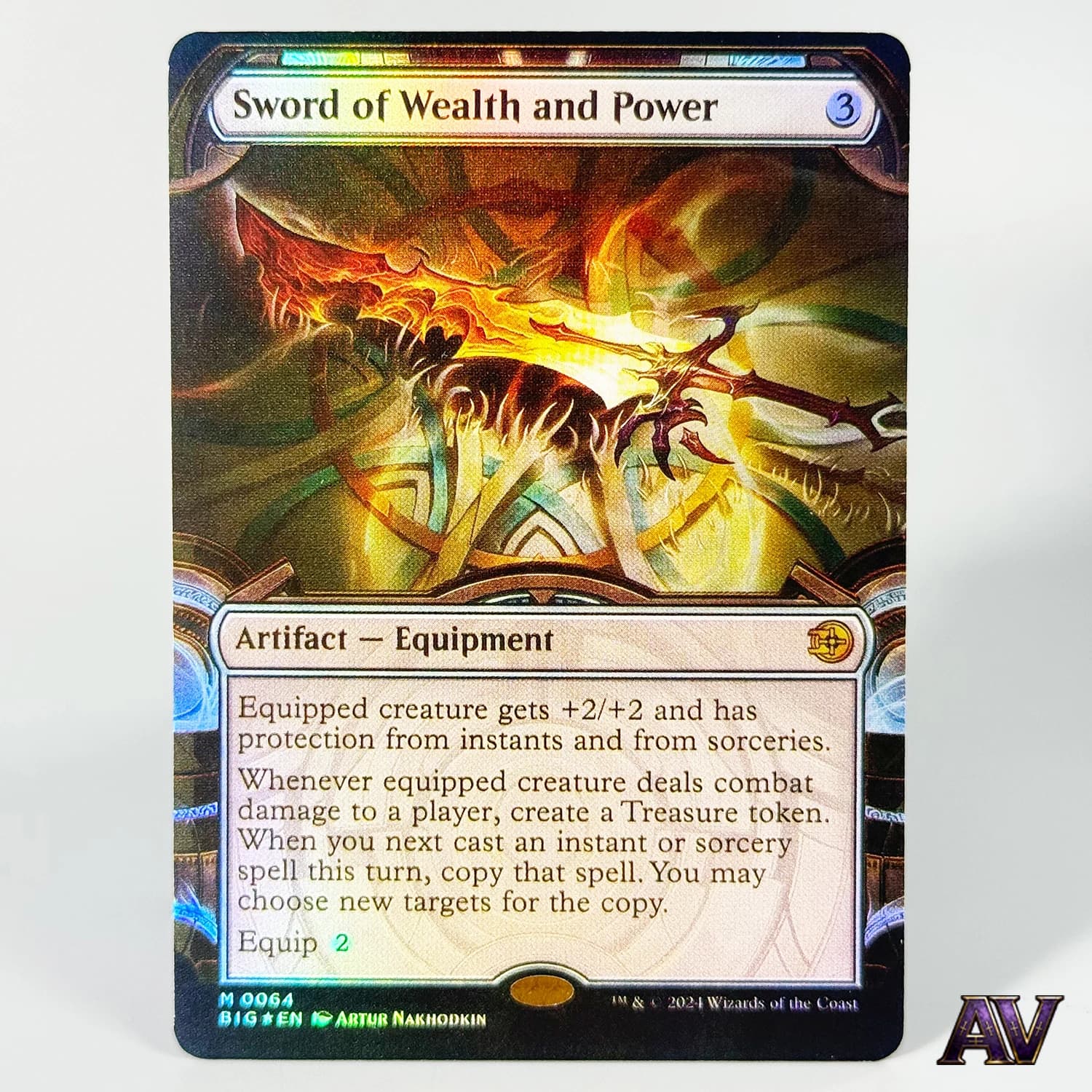 The Big Score BIG Vaultborn Tyrant Sword of Wealth and Power Hobby Collectibles Game Collection Proxy Card