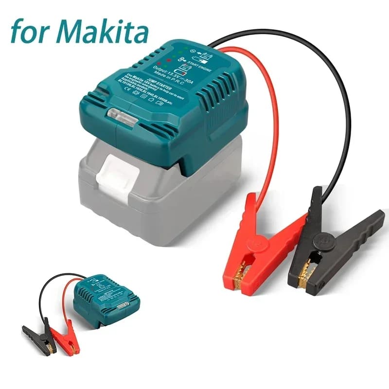 Avviatore di Emergenza per Batteria Makita 18V 100A, Booster per Auto, Avviatore per Batterie di Utensili Elettrici per Auto e SUV 12V