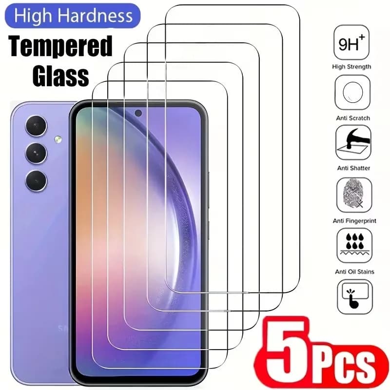 Proteggi schermo in vetro temperato da 5 pezzi per Samsung Galaxy C55 M55 M54