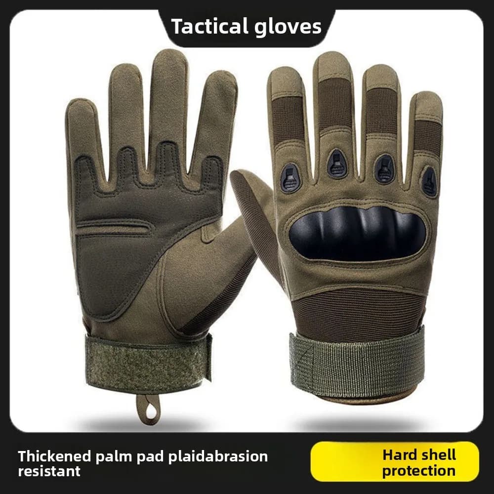 Wear-Resistant Motorcycle Gloves Riding Protective Gear Cycling Accessories Racing Finger Mittens Anti-Slip Shock-absorbing